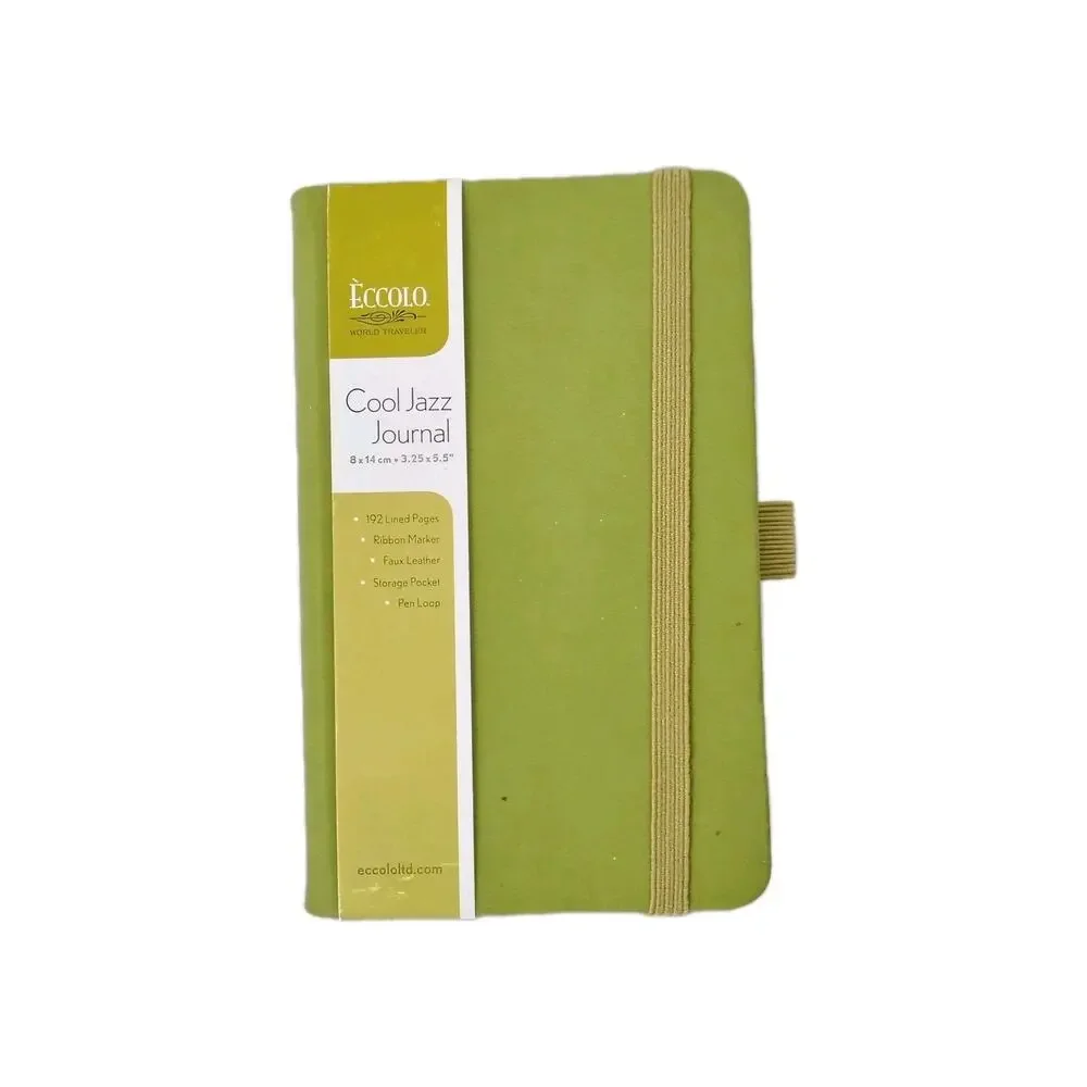 Eccolo Green Cool Jazz Journal 3.25x5.5